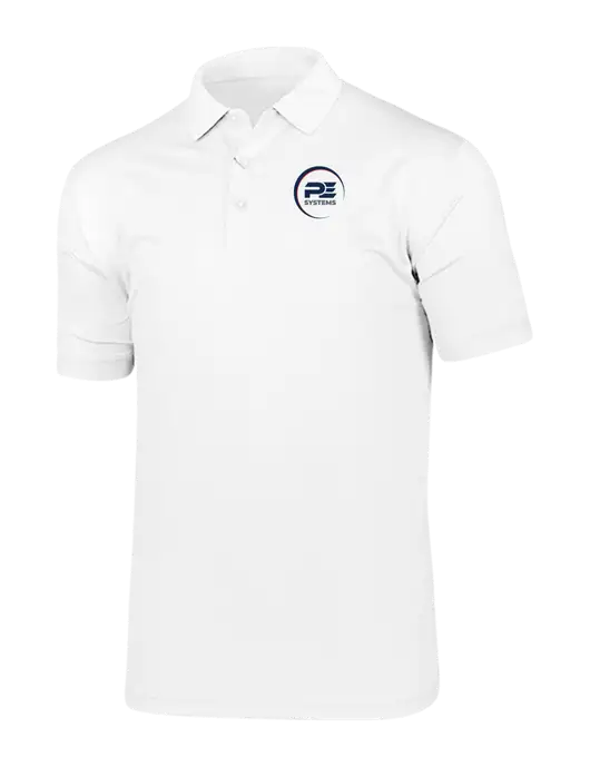 Callaway Vibrant Bright White Ventilated Polo w/PE Systems Logo