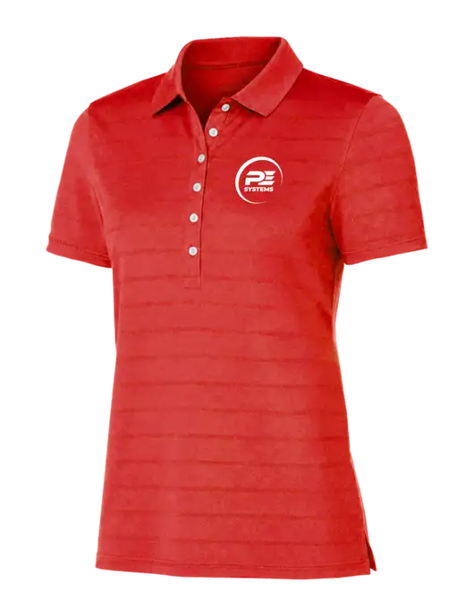 Callaway Womens Red Ventilated Polo w/PE Systems Logo
