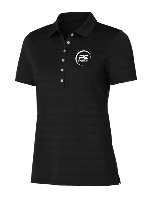 Callaway Womens Black Ventilated Polo w/PE Systems Logo