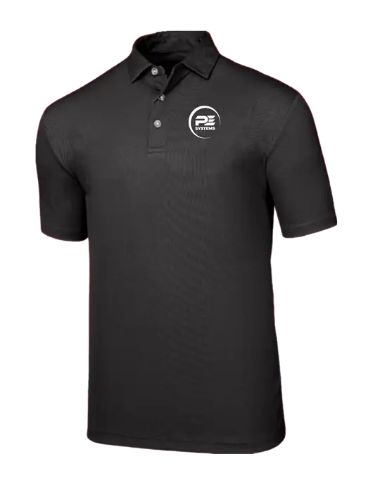 Callaway Birdseye Black Polo w/PE Systems Logo