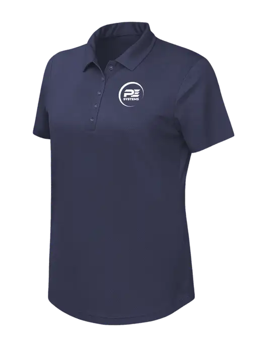 Callaway Womens Birdseye Navy Polo w/PE Systems Logo