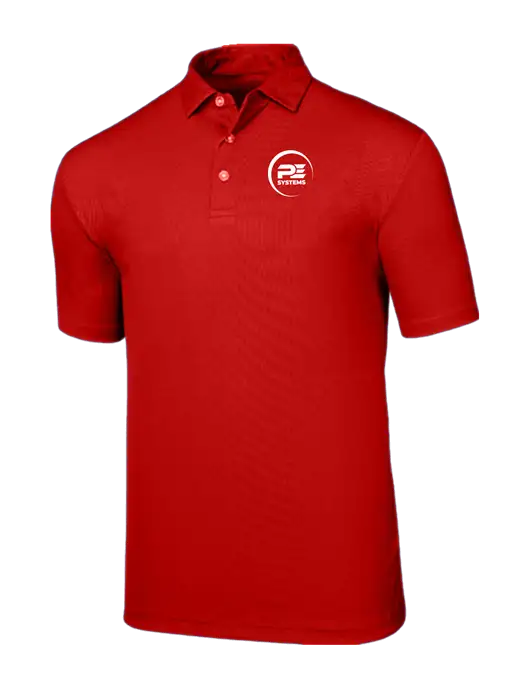 Callaway Birdseye Red Polo w/PE Systems Logo