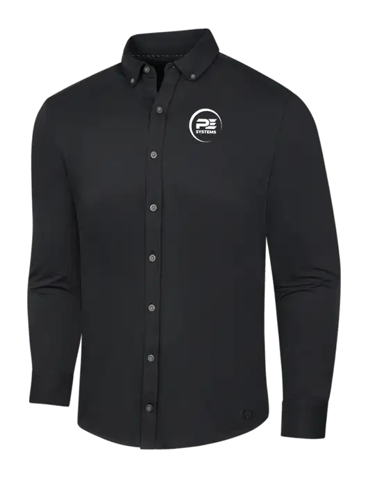 OGIO Blacktop Modern Code Stretch Button-Up Shirt w/PE Systems Logo