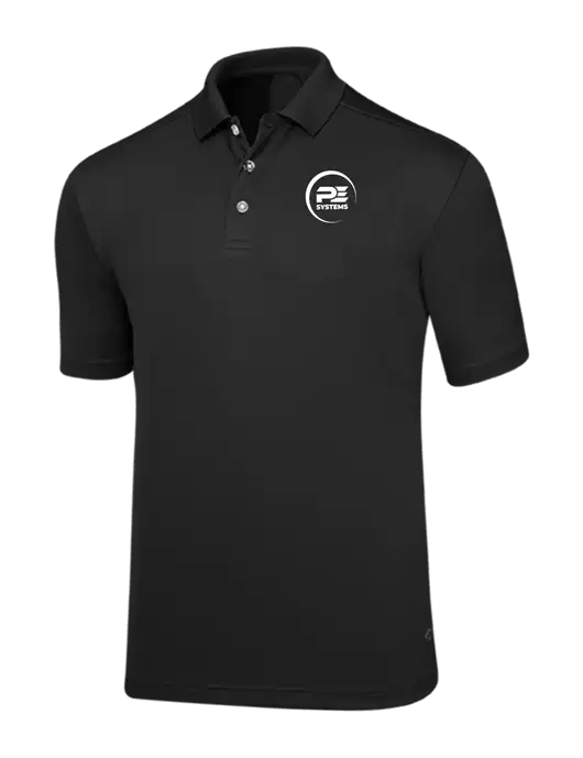 Callaway Core Black Performance Polo w/PE Systems Logo
