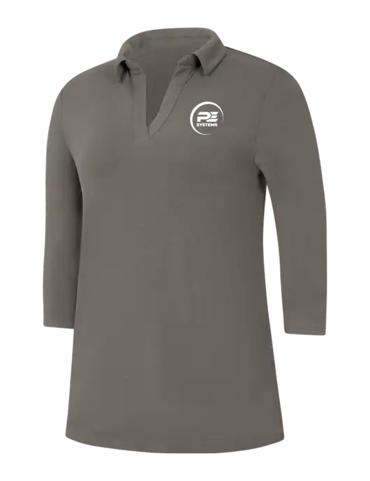 Womens Dark Grey Luxe Knit Tunic w/PE Systems Logo