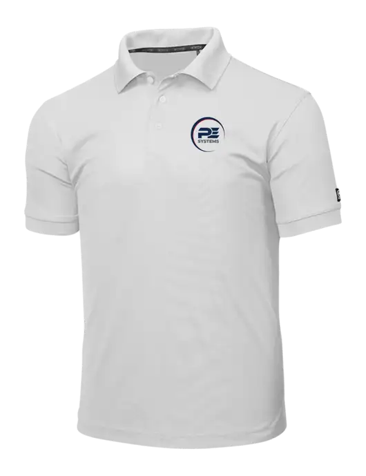 OGIO Bright White Caliber 2.0 Polo w/PE Systems Logo