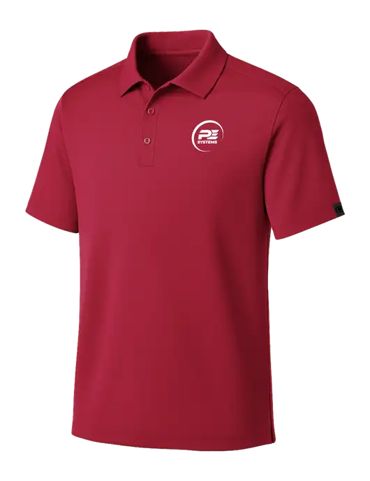OGIO Red Framework Polo w/PE Systems Logo