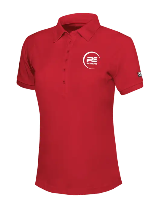 OGIO Womens Red Jewel Polo w/PE Systems Logo