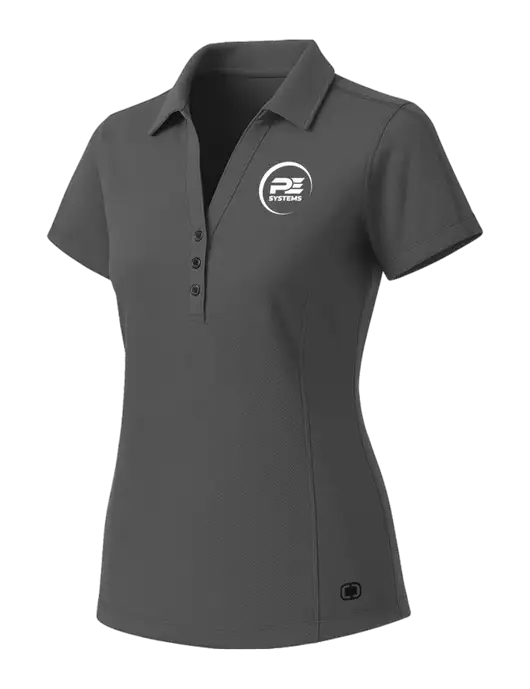 OGIO Womens Medium Grey ONYX Polo w/PE Systems Logo