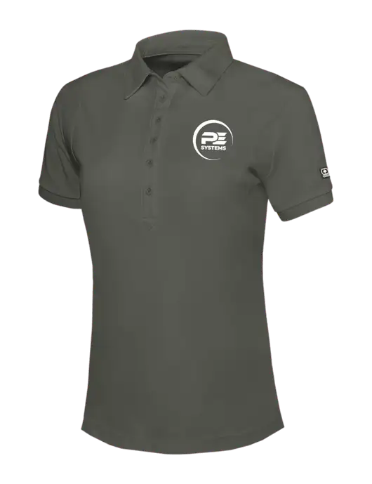 OGIO Womens Medium Grey Jewel Polo w/PE Systems Logo