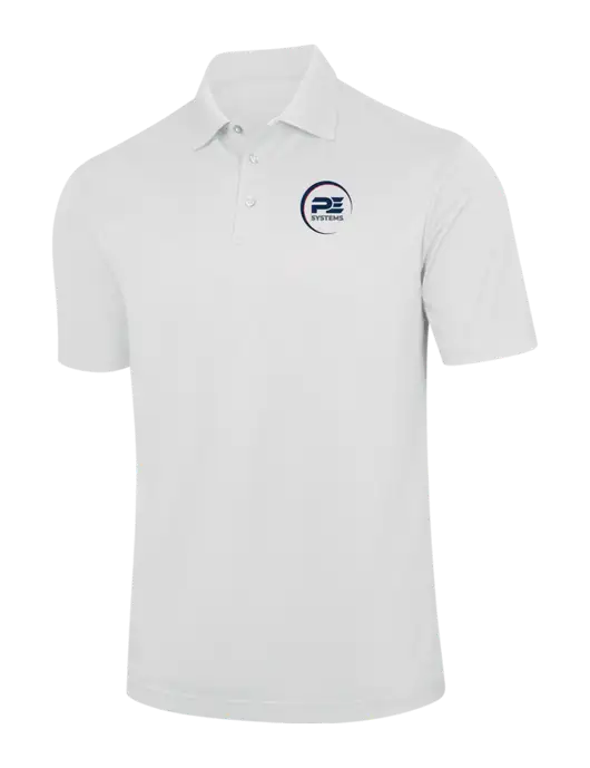 White Performance Fine Jacquard Polo w/PE Systems Logo
