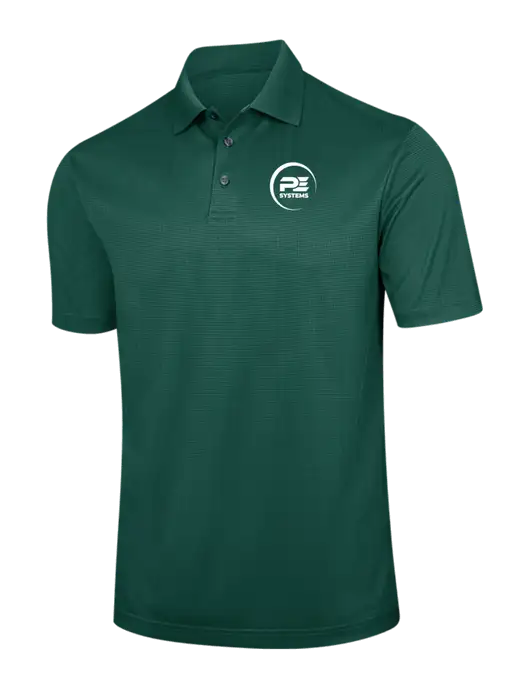 Dark Green Performance Fine Jacquard Polo w/PE Systems Logo