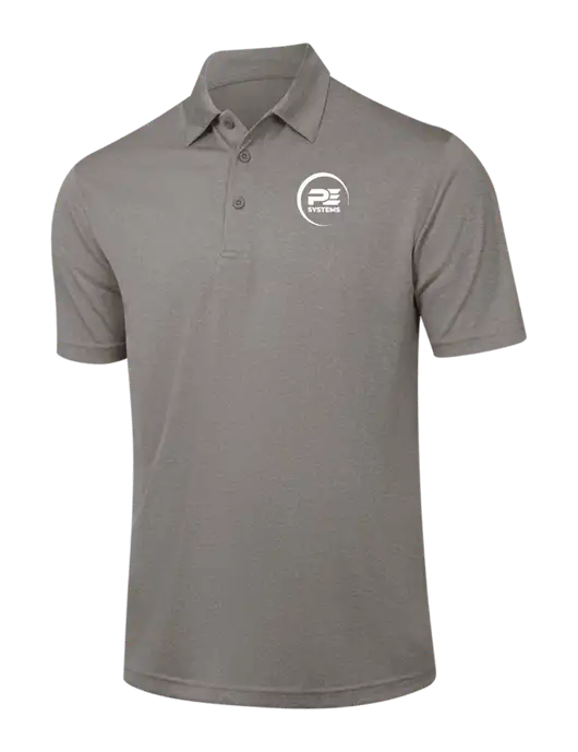 Medium Grey Heather Contender Polo w/PE Systems Logo