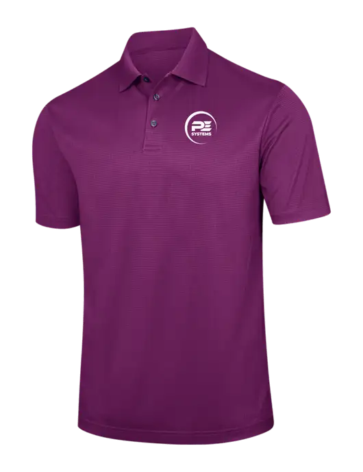 Violet Purple Performance Fine Jacquard Polo w/PE Systems Logo