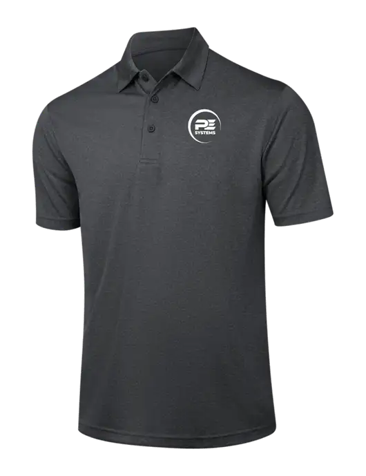 Dark Grey Heather Contender Polo w/PE Systems Logo