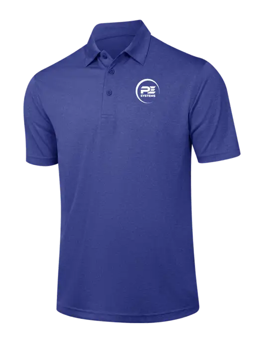 Dark Royal Heather Contender Polo w/PE Systems Logo