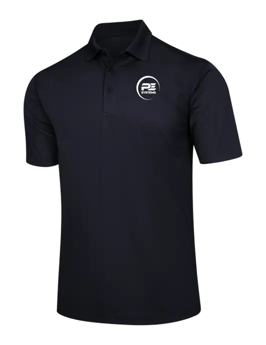 Black Micropique Sport-Wick Polo w/PE Systems Logo