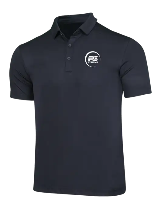 Black Posi-UV Pro Polo w/PE Systems Logo