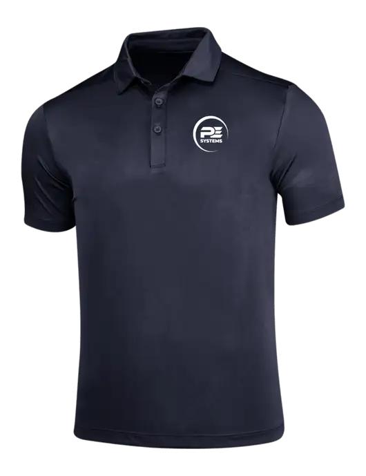 Navy Posi-UV Pro Polo w/PE Systems Logo