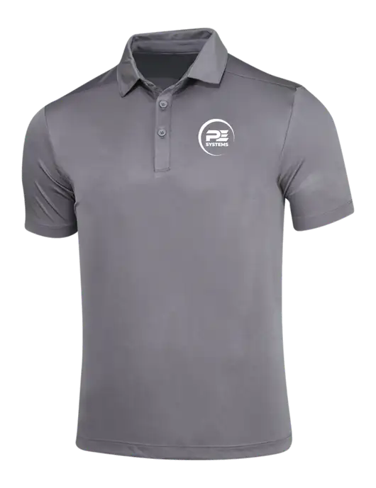 Dark Smoke Grey Posi-UV Pro Polo w/PE Systems Logo