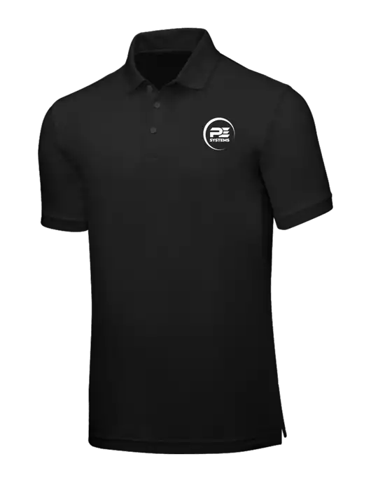 Black Core Classic Pique w/PE Systems Logo