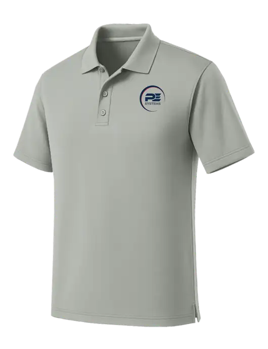Light Grey Dry Zone UV Micro Mesh Polo w/PE Systems Logo