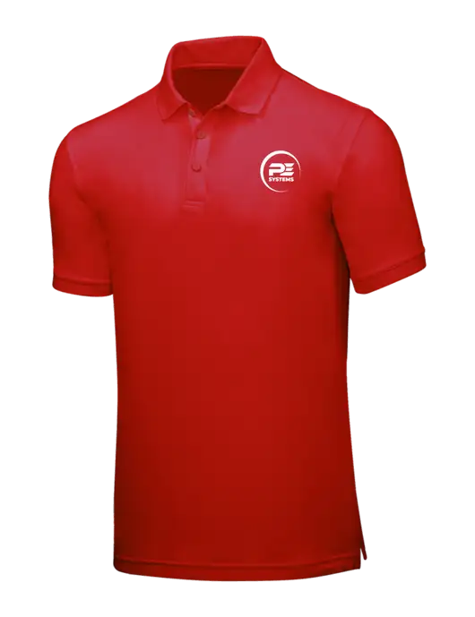 Red Core Classic Pique w/PE Systems Logo