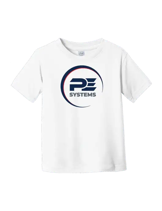 Rabbit Skins White Toddler Fine Jersey Tee w/PE Systems Logo