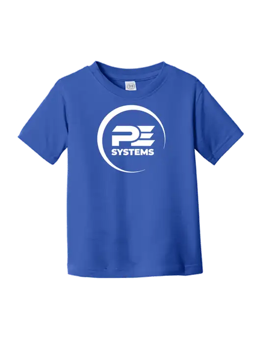 Rabbit Skins Royal Toddler Fine Jersey Tee w/PE Systems Logo