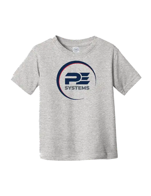 Rabbit Skins Light Grey Heather Toddler Fine Jersey Tee w/PE Systems Logo