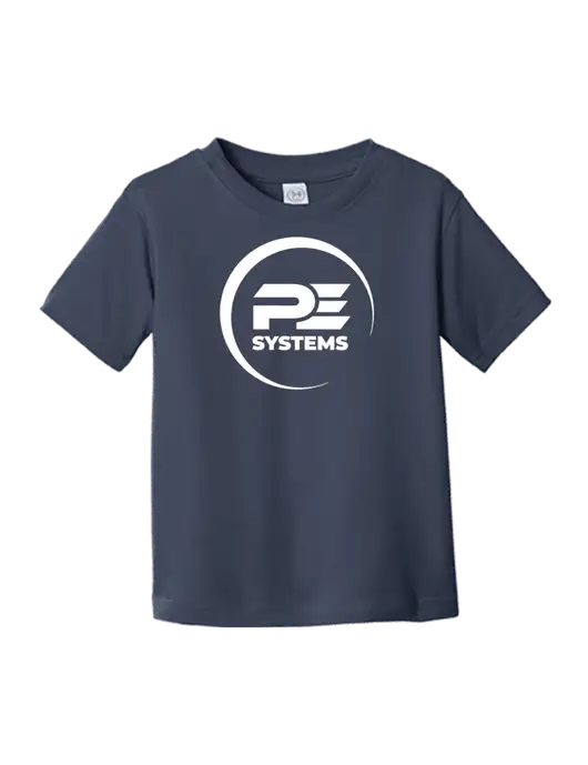 Rabbit Skins Navy Toddler Fine Jersey Tee w/PE Systems Logo