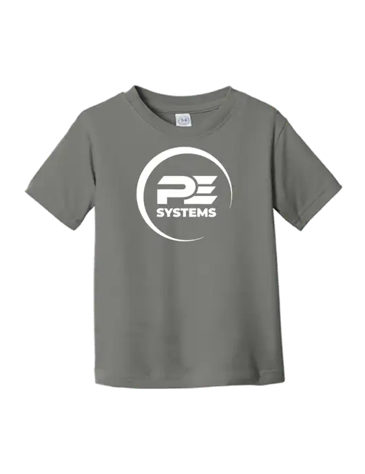 Rabbit Skins Charcoal Toddler Fine Jersey Tee w/PE Systems Logo