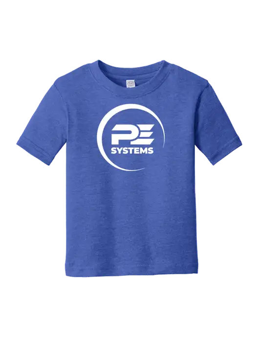 Rabbit Skins Vintage Royal Toddler Fine Jersey Tee w/PE Systems Logo