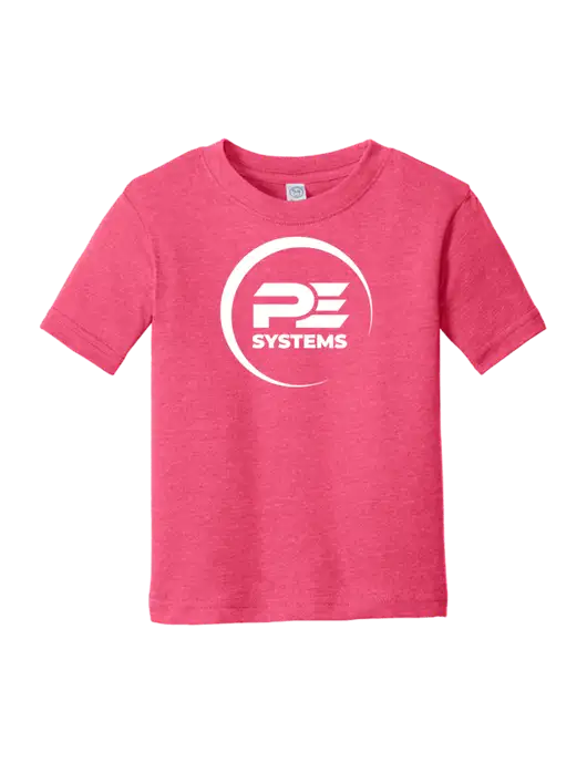 Rabbit Skins Vintage Hot Pink Toddler Fine Jersey Tee w/PE Systems Logo