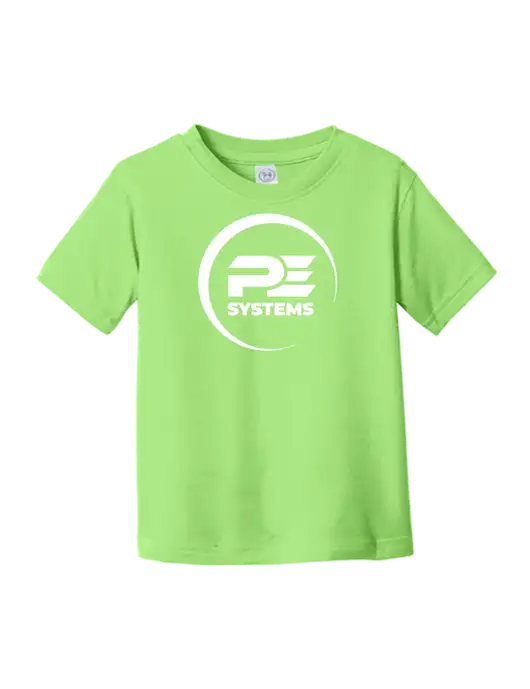 Rabbit Skins Key Lime Toddler Fine Jersey Tee w/PE Systems Logo
