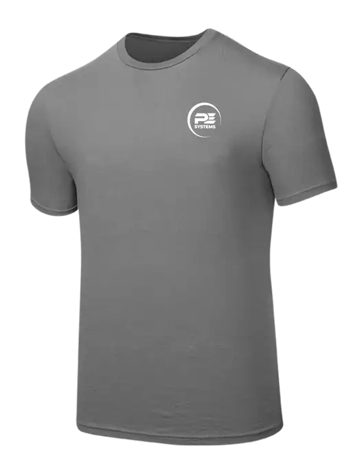 Seriously Soft Medium Grey T-Shirt w/PE Systems Logo