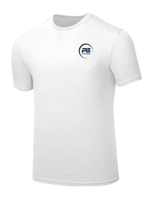 Seriously Soft White T-Shirt w/PE Systems Logo