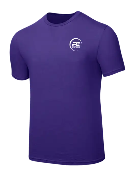 Seriously Soft Purple T-Shirt w/PE Systems Logo