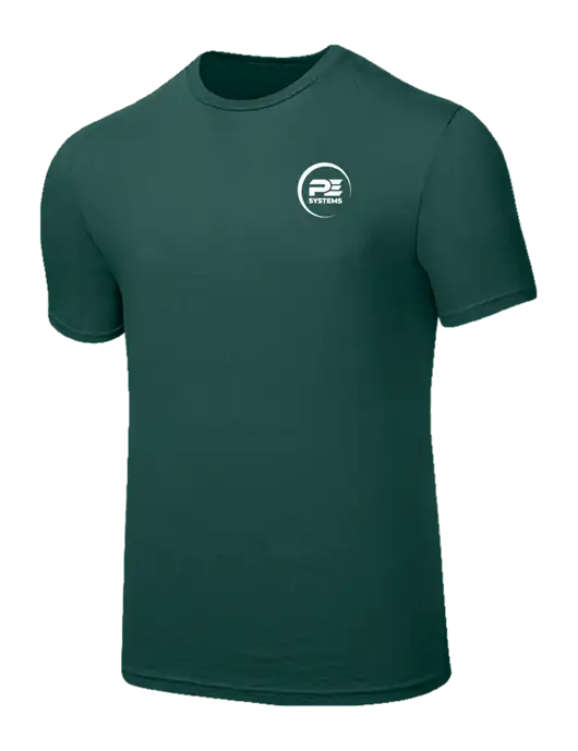 Seriously Soft Dark Green T-Shirt w/PE Systems Logo