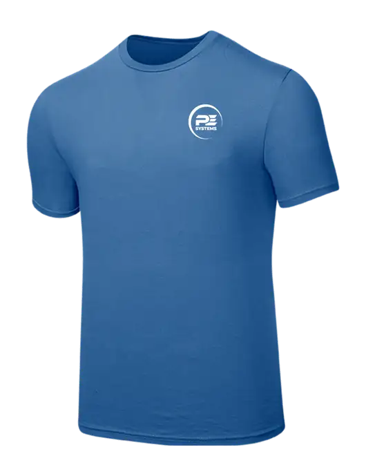 Seriously Soft Light Navy T-Shirt w/PE Systems Logo