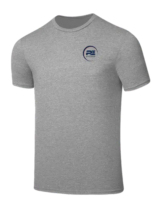 Seriously Soft Light Heather Grey T-Shirt w/PE Systems Logo