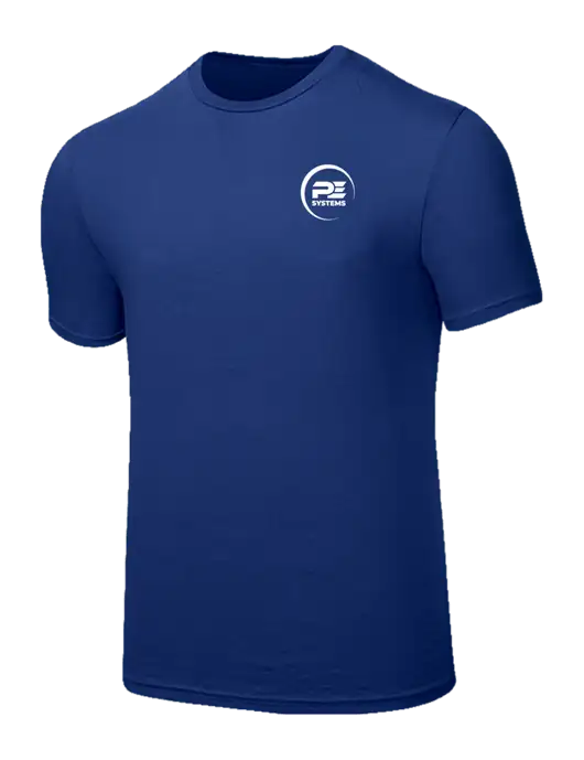 Seriously Soft Dark Royal T-Shirt w/PE Systems Logo
