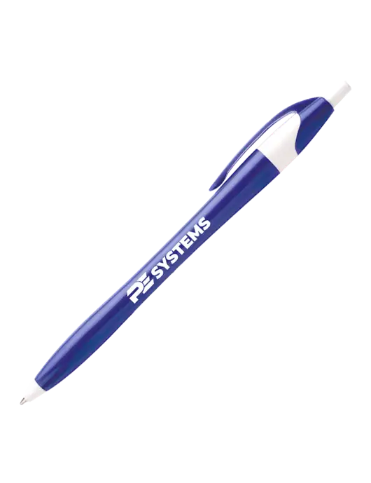 Novella Royal/White Executive Pen - Blue Ink w/PE Systems Logo