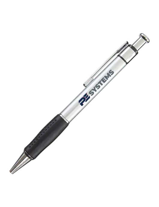 Malta Silver Pen - Black Ink w/PE Systems Logo