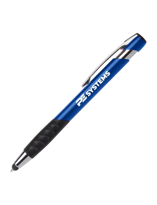 Alize Blue Stylus Black Ink Pen w/PE Systems Logo