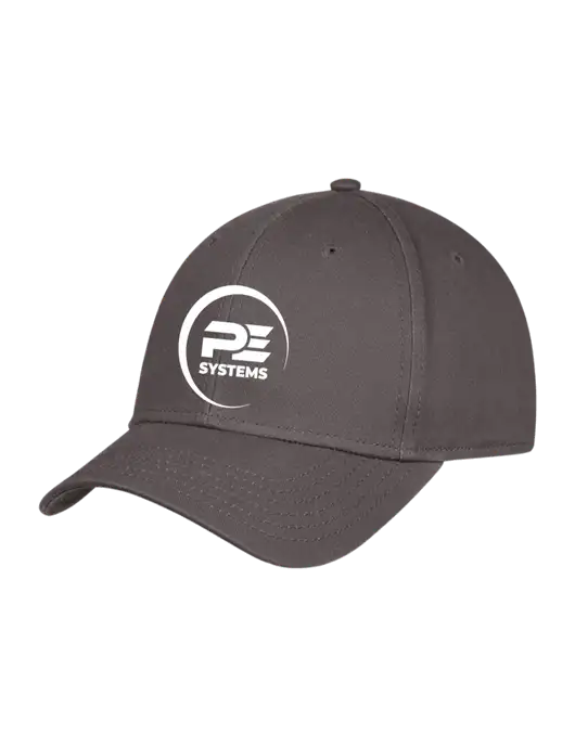 Charcoal Structured Cap Hook & Loop w/PE Systems Logo