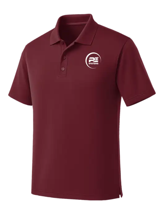 Maroon Dry Zone UV Micro Mesh Polo w/PE Systems Logo