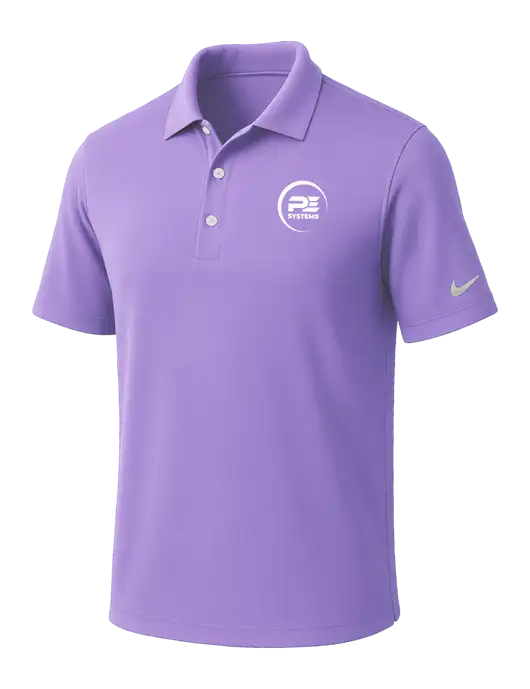 NIKE Light Purple Dri-Fit Micro Pique Polo w/PE Systems Logo