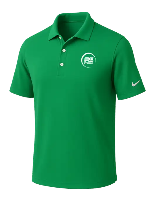NIKE Kelly Green Dri-Fit Micro Pique Polo w/PE Systems Logo
