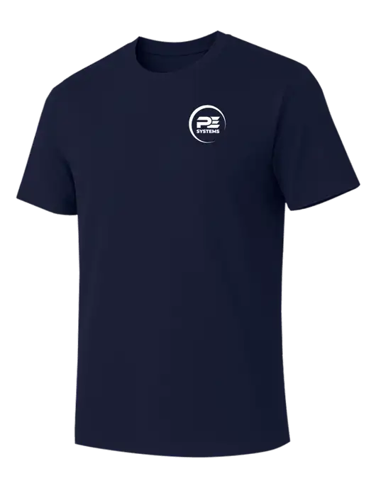 Allmade Dark Navy Organic Cotton Tee w/PE Systems Logo